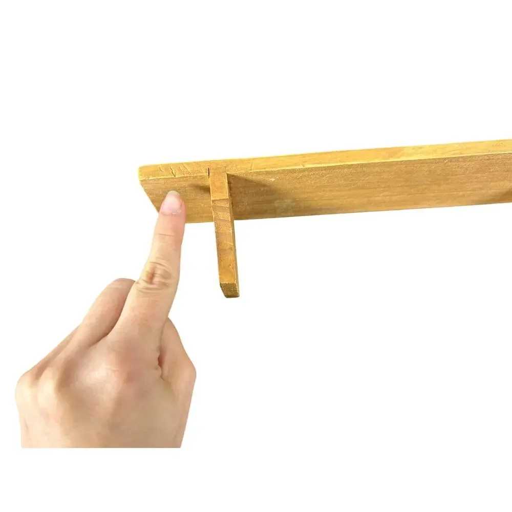 Mini Wooden Trinket Shelf- 12x2.5x2.5